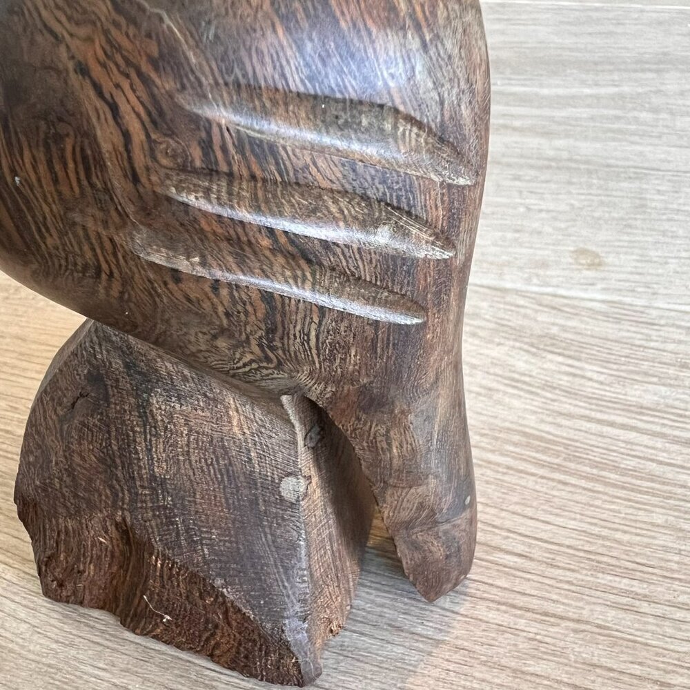 Ironwood Pelican Hand Carved 7 3/4" MCM Collectible Figurine Nautical Decor - Picture 9 of 11